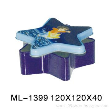 star shaped tin box, gift box, candy box, chocolate box